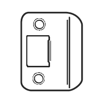 Don-Jo ST-214-RC 630 Satin Stainless Steel Full Lip Strike
