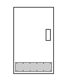 Don-Jo 90 12 x 34 Comercial Kick Plate 