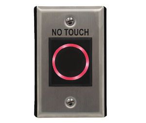 Door Controls DC10326 Indoor Wave Plate with Box - Single Gang