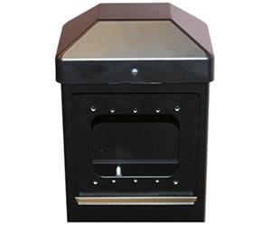 BEA BOLLARD-BLK Mounting Post for Pushplates-Black