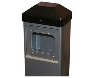 BEA BOLLARD-SLV Mounting Post for Pushplates-Silver