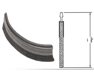 Besam 85-20-021 CGL Felt with Strip Door Vertical 8'