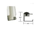 Besam US01-01419LLCL 1/4" Glass Stop Clear with Vinyl 