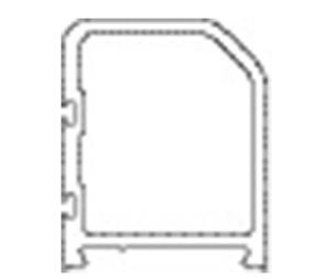 Besam US01-0405LLDB Narrow Stile Rail - DB - Sold per Feet