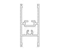 Besam US01-0412LLCL 4" Bottom Rail - CL - Sold per Feet