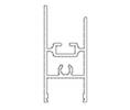 Besam US01-0414LLDB 4" Bottom Rail - DB - Sold per Feet