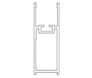 Besam US01-0417LLCL 5" Bottom Rail - CL - Sold per Feet