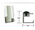 Besam US01-0419LLCL-8 1/4 Glass Stop Snap-In - 8 ft Clear