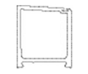 Besam US01-0449LLCL Door Stile Trail Edge - CL - Sold per Feet