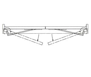 DCM DC7000-6B Low Energy Operator, Pair LH-RH, Pull (In) 0" To 6" Reveal, Bronze