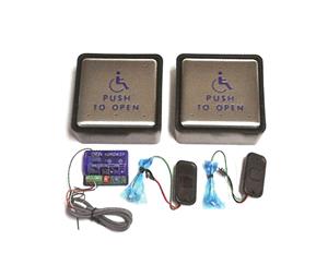 DCM PPW-475SQSM Wireless 4.75" Square Surface Mount Push Plate Package