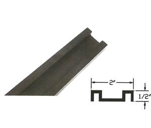 Dor-O-Matic 4204100831-4 Floor Guide Track SPC-18, 4ft - Black