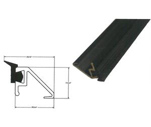 Gildor 313-028-168 Gildor 313-028-168 Glass Stop Face, Beveled with Vinyl 1/4" - Bronze-Sold per Feet