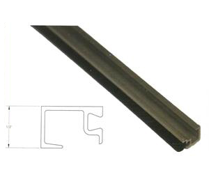 GT/Nabco 142339-01 1/4" Glass Stop with Vinyl Clear-Sold per Feet