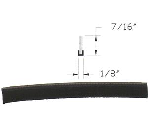 Horton C0350B Door Nosing Mohair-Black