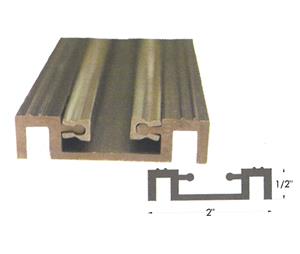 Horton C0367B-8 Pin Guide Bottom Track for C289, Bronze, 8 ft