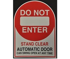 Horton C1632-2 Decal, 6" Do Not Enter 2-Side