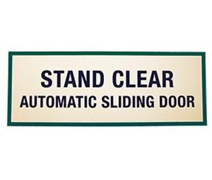 Horton C1634 Decal, Stand Clear Area Both Sides