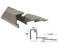 Stanley Access 412472-4 Glass Stop Gutter with Vinyl, Clear, 4ft