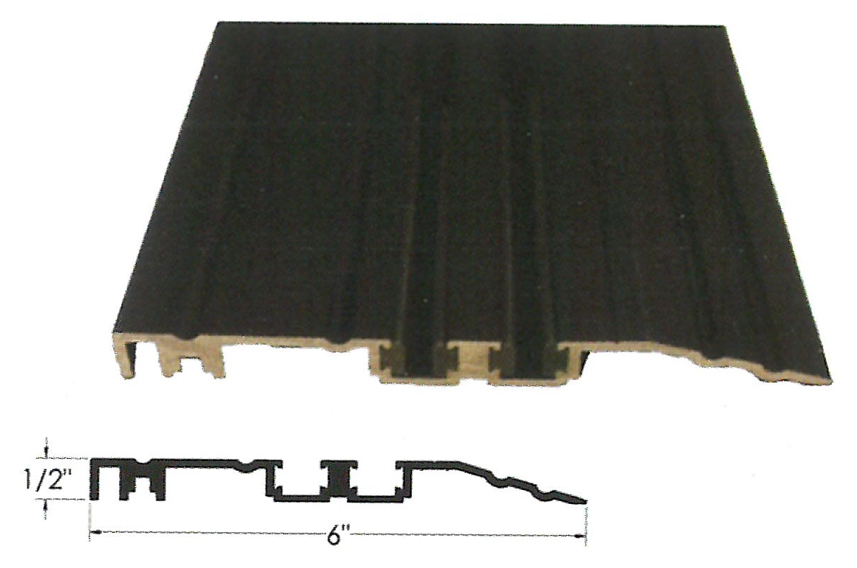 Stanley 536339 6" Tapered Threshold Track, Dark Bronze