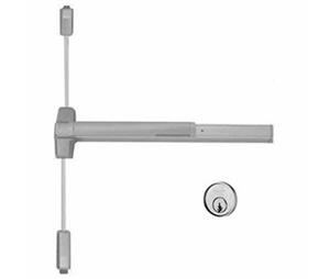 VON DUPRIN 9827NL-OP-3-313AN 3' Surface Vertical Rod with NL-OP Trim - DB