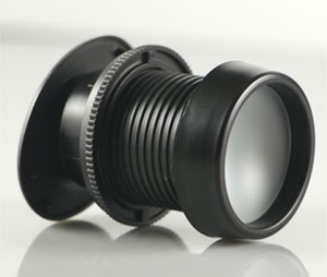 Door Scope DS-1000-MB ABS Plastic body 168 Degree View Fits doors 1-1/8" - 2" thick Black Finish