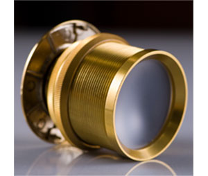 Door Scope DS-2000-AL-G Aluminum body 168 Degree View Fits doors 1-1/8" - 2" thick Gold finish