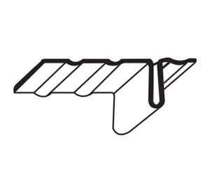 Dorbin 10CZ 24" Zinc Standard Rib Strip Double Hung Window