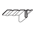 Dorbin 10CZ 24" Zinc Standard Rib Strip Double Hung Window