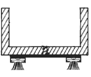 Dorbin 13AP 48" Polished Aluminum Door Bottom with Pile Insert