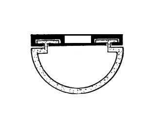 Dorbin 14AV 48" Polished Aluminum Door Bottom with Vinyl Insert