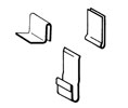 Dorbin 16B 1/2 x M4B & 32B 3/0 x 6/8 SD Bronze Interlocking Weatherstrip Set - for Single Door