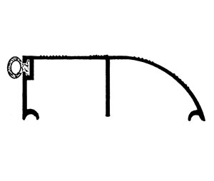 Dorbin 19AV 34" Pewter Aluminum Bumper Type Threshold with Vinyl insert