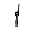 Dorbin 23DP Dk. Brown Aluminum 24" Door Sweep with Nylon Brush Insert - 1-3/8"H