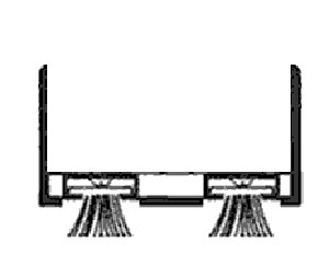 Dorbin 4AP 96" Satin Aluminum Door Bottom with Pile Insert