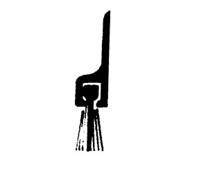 Dorbin 99AP Mill Aluminum 36" Door Sweep with Nylon Brush Insert - 1"H