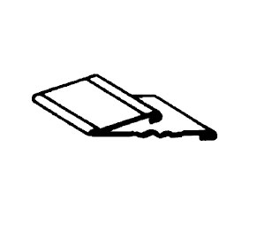 Dorbin 124B Tape Bronze 84" Lock Strip with Self-Adhesive Tape