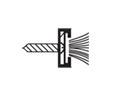 Dorbin 97AP Gray Pile Double Door Equipment 12" Length