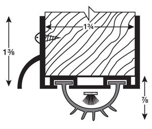 Dorbin 45AP Mill Aluminum 24" Door Bottom with Pile Insert