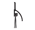 Dorbin 103AP Mill Aluminum 26" Door Sweep with Nylon Pile- 2 1/8"H