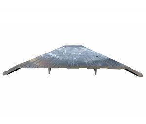 Dorbin 181A 36" Mill Finish Aluminum Fluted Top Saddle