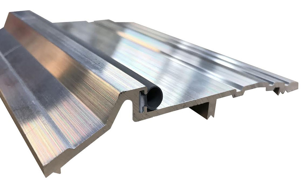 Dorbin 261AV 60" Mill Finish Aluminum Latchtrack Threshold with Vinyl