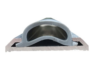 Dorbin 2AV 48" Mill Finish Aluminum Threshold with Vinyl insert