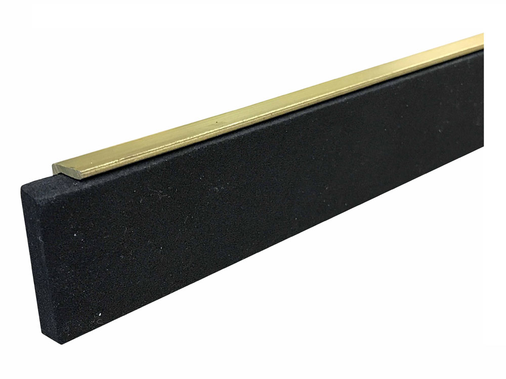 Dorbin 82BNE Mill Brass 48&quot; Door Sweep with Closed Cell