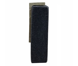 Dorbin 82BNE Mill Brass 24" Door Sweep with Closed Cell Neoprene Insert - 3/8"W x 1-1/4"H