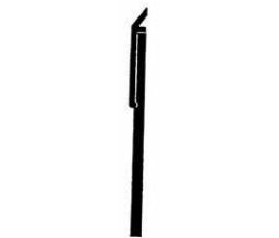 Dorbin 83AN Ano. Aluminum 48" Door Sweep with Neoprene Insert - 1/8"W x 3"H