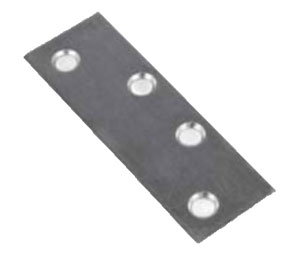 Dorex 9515-ZP Template Filler Plate - 4-1/2" (114.3 mm) x 1-1/2" (38.1 mm) - Zinc Plated