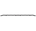 DraftSeal DS10001A48 1/4" x 10" x 49" 1 Piece Low Rise Extra Wide Threshold - Extruded Aluminum Mill