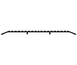 DraftSeal DS1000HA48 1/2" x 10" x 49" 1 Piece Extra Wide Heavy Duty Threshold - Extruded Aluminum Mill