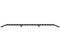DraftSeal DS1000HD108 1/2" x 10" x 110" 1 Piece Extra Wide Heavy Duty Threshold - Bronze Anodized 
